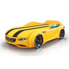 Кровать машина Romack Mebel Junior X5 BMW желтая