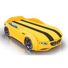 Кровать машина Romack Mebel Junior X5 BMW желтая