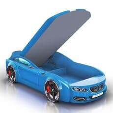 Детская кровать машина Romack Mebel Real-M BMW X5 голубая