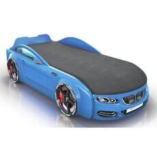 Детская кровать машина Romack Mebel Real-M BMW X5 голубая