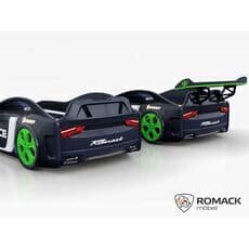 Детская кровать машина Romack Dreamer 2018 Полиция черная (Ромак Дример)