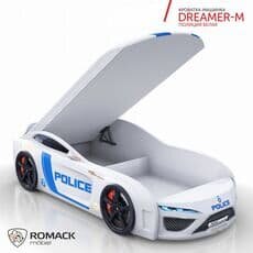 Кровать машина Romack Dreamer M Полиция белая (Ромак Дример М)