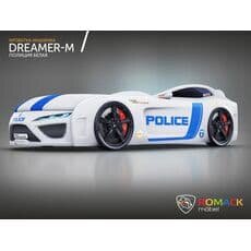 Кровать машина Romack Dreamer M Полиция белая (Ромак Дример М)